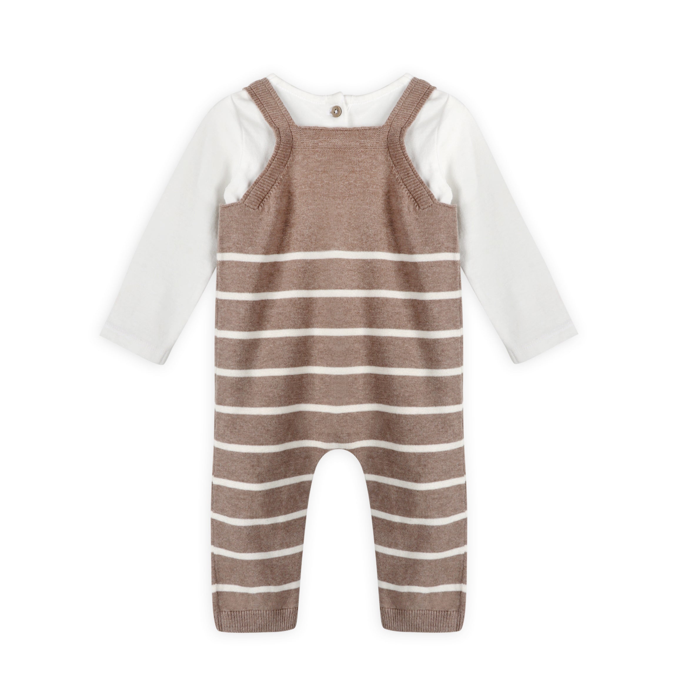 Camper Van Embroidered Baby Knit Overall Back (Organic Cotton)