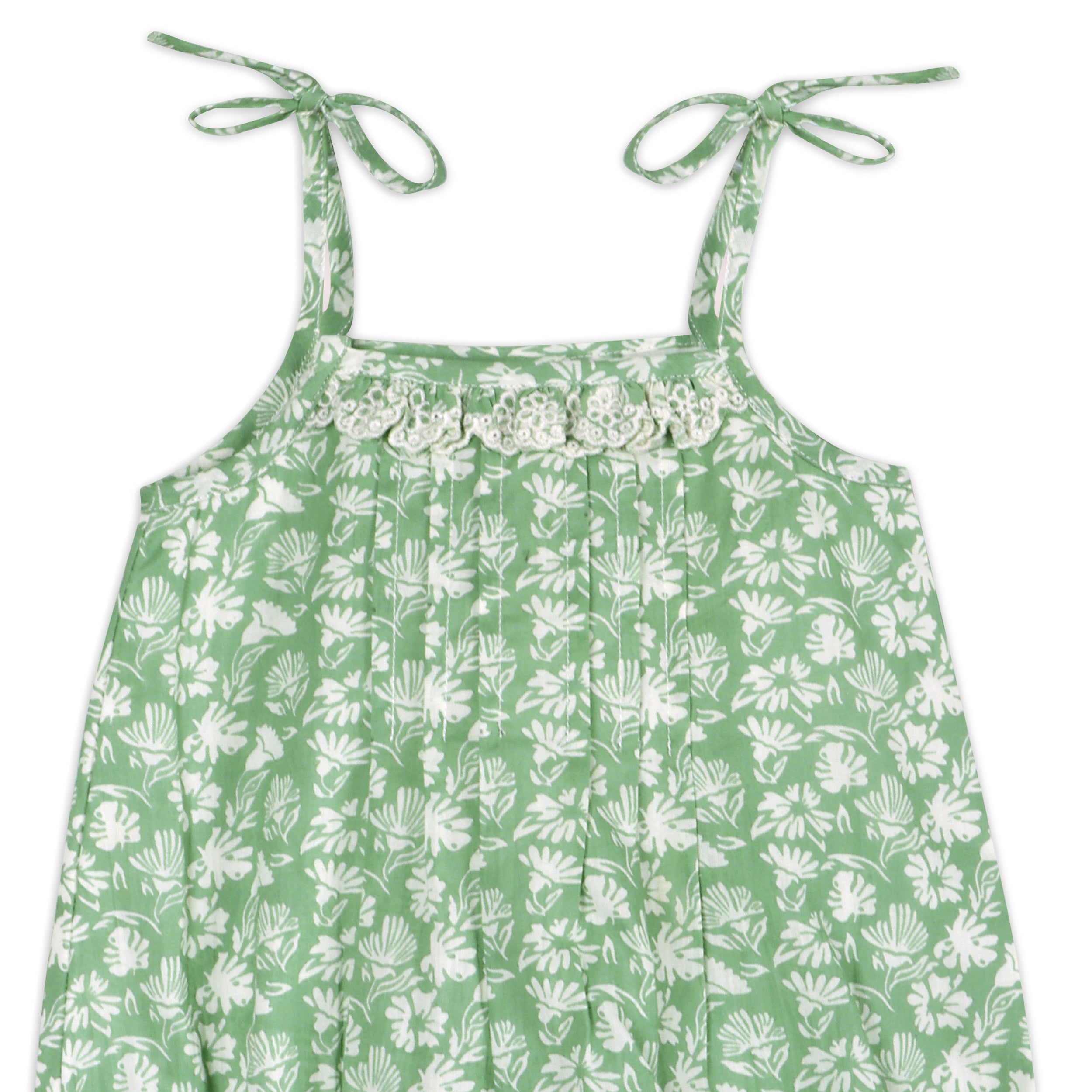 Garden Baby Romper Detail (Organic)