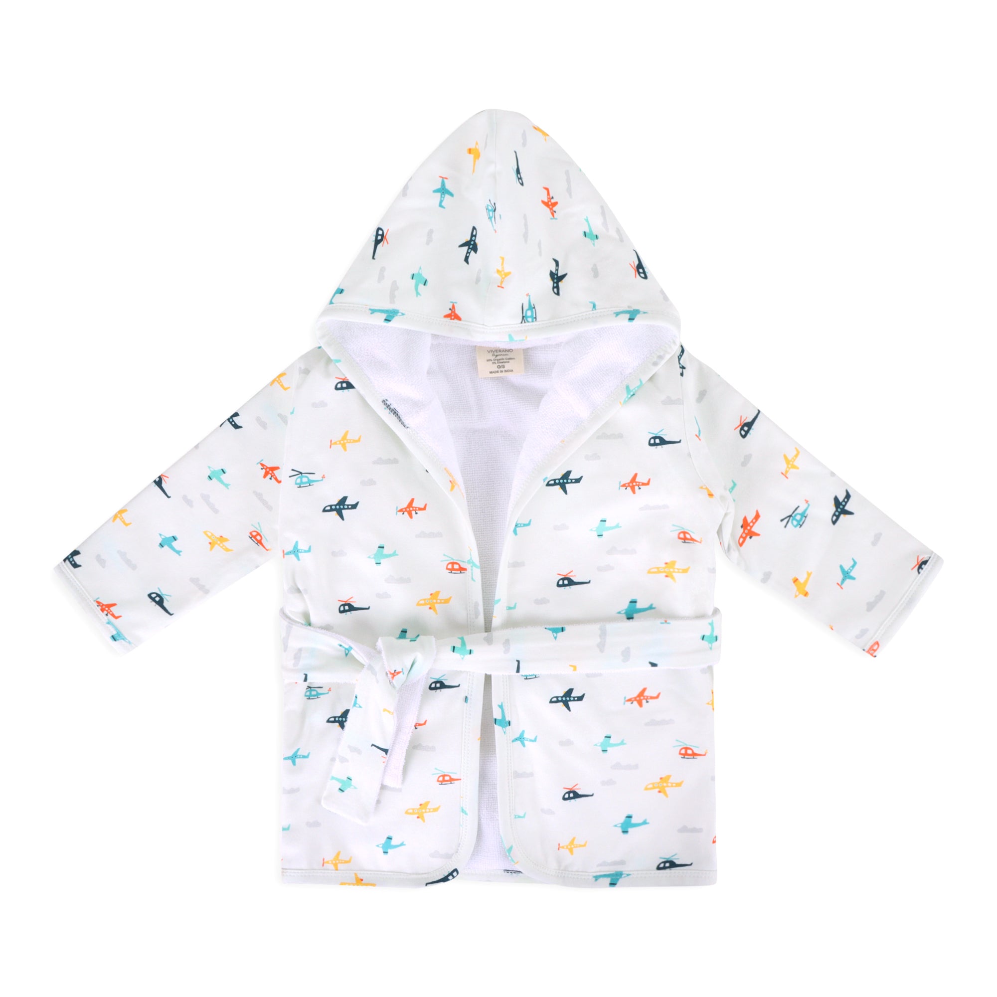 Planes Baby Bathrobe (Organic Jersey)