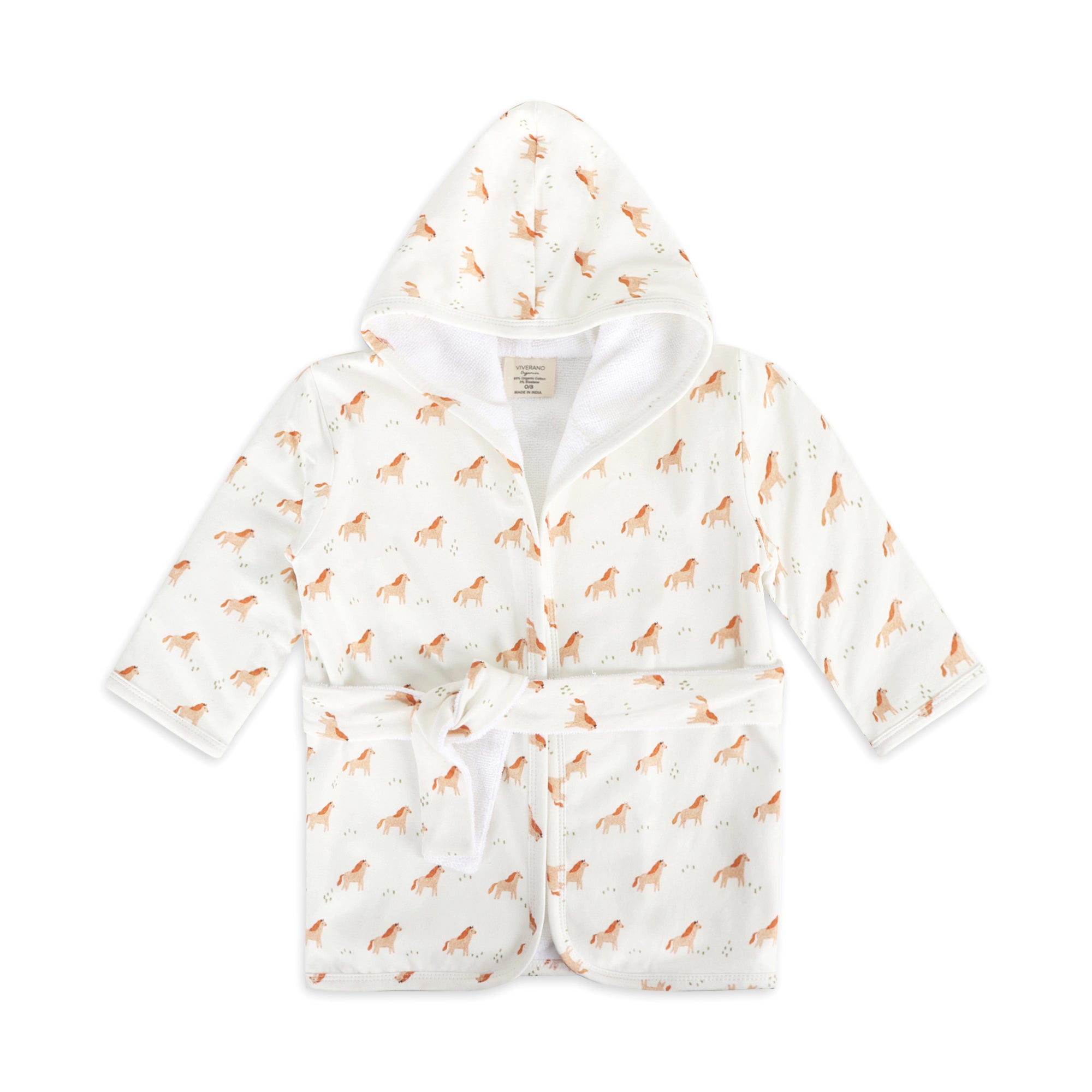 Horse Baby Bathrobe (Organic Jersey)