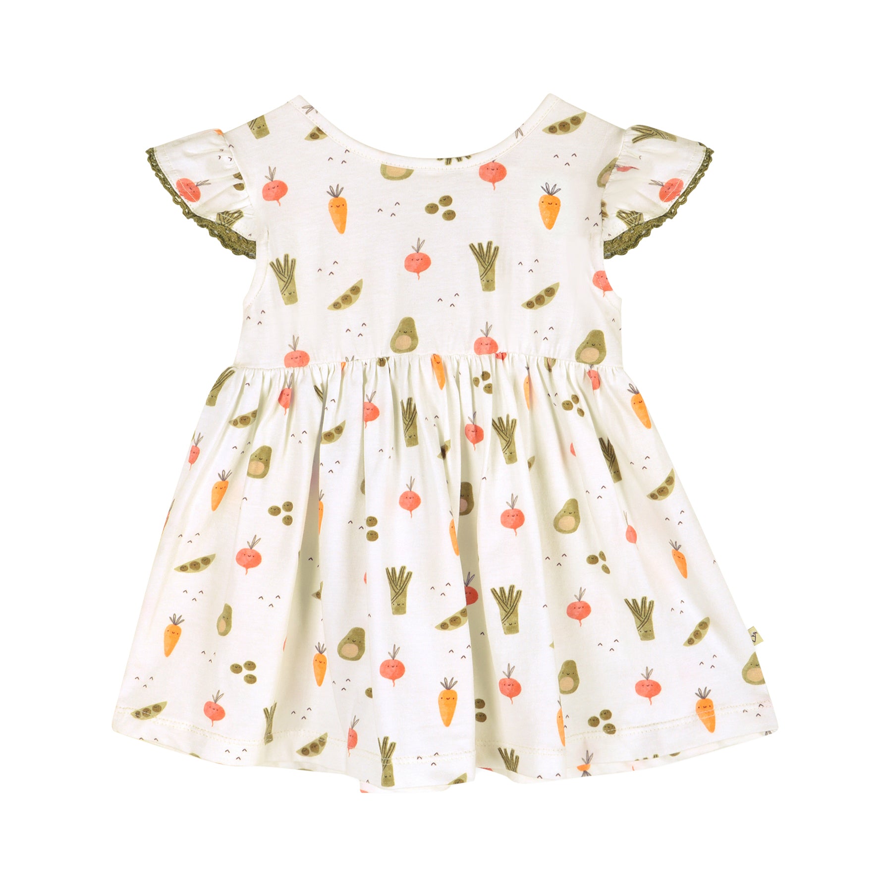 Veggies Baby Dress Front (Organic Jersey)