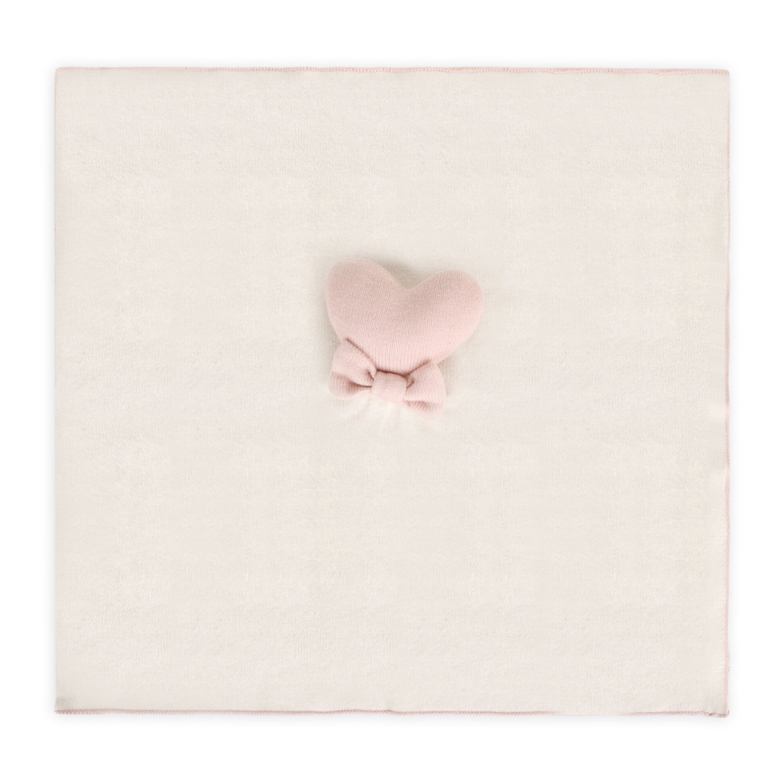 Heart - Organic Baby Lovey Security Blanket Cuddle Cloth