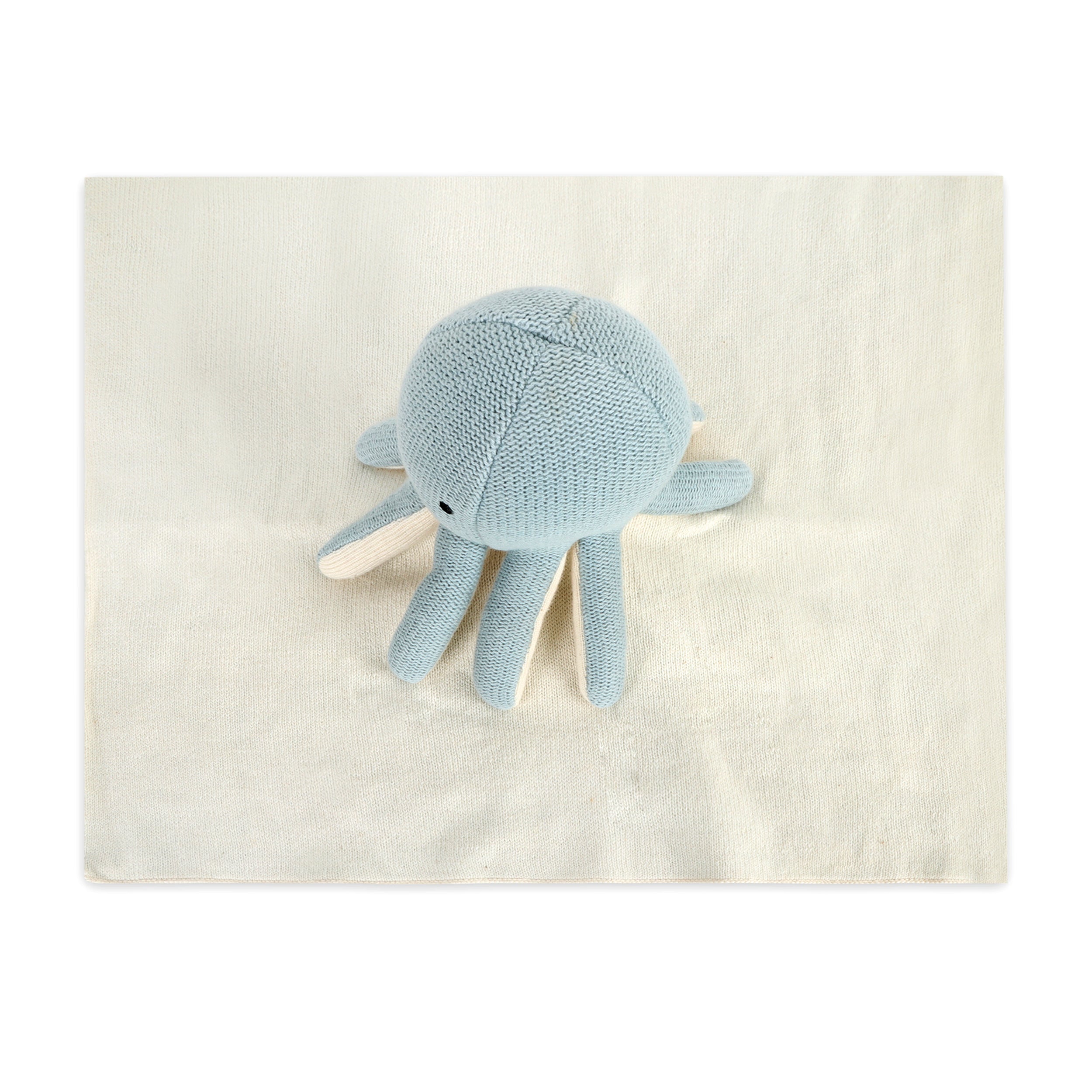 Octopus - Organic Baby Lovey Security Blanket Top