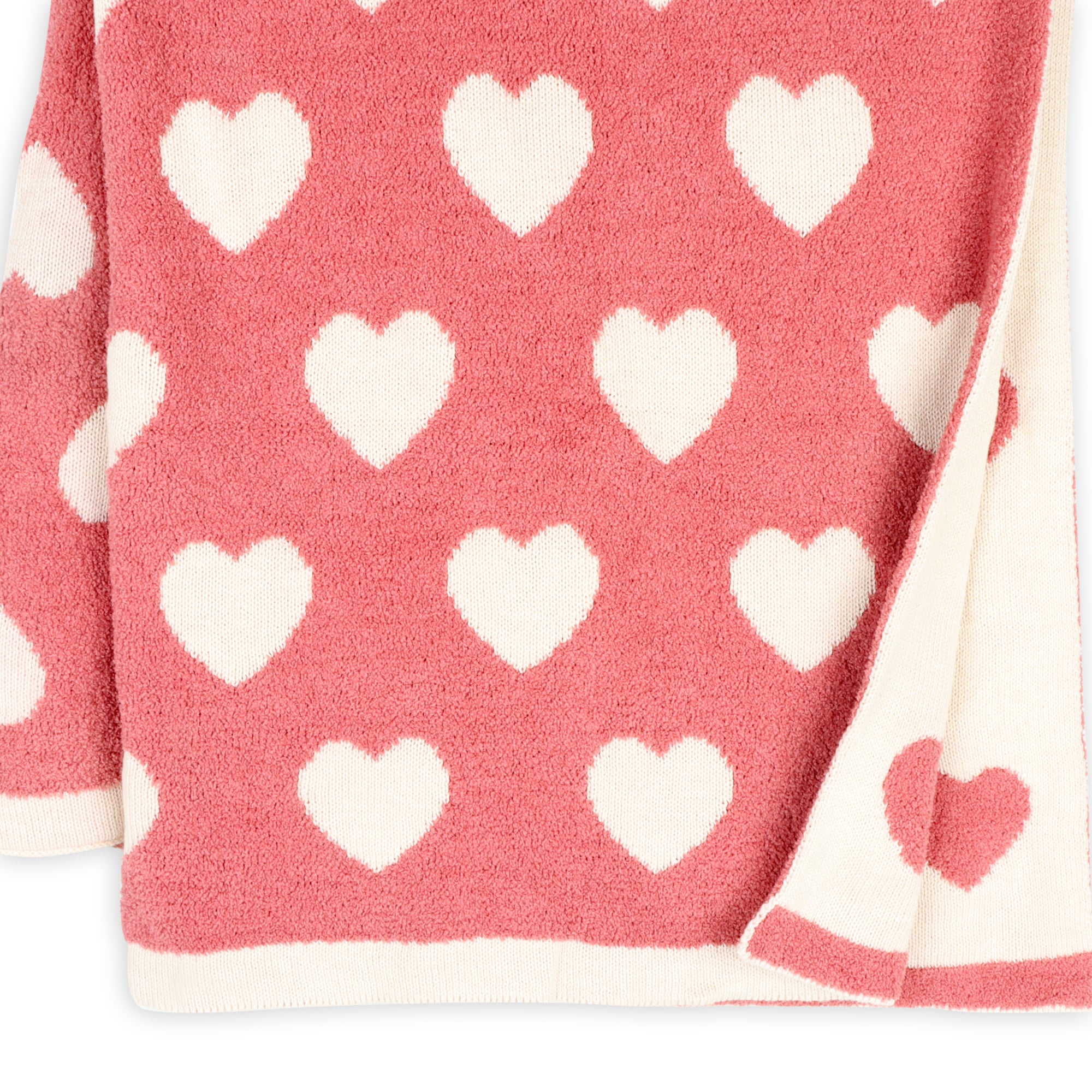 Fuzzy Love - Soft Jacquard Sweater Knit Baby Blanket (Organic Cotton)