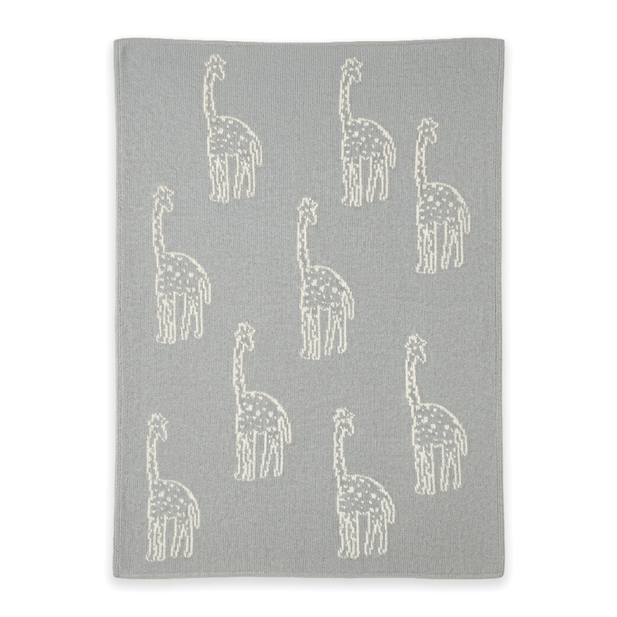 Giraffe - Reversible Jacquard Sweater Knit Baby Blanket (Organic Cotton)