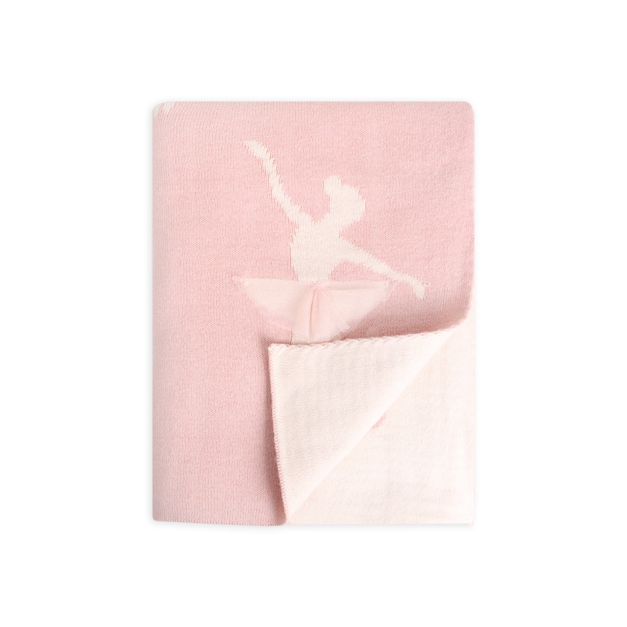 Ballerina Tutu 3D - Jacquard Sweater Knit Baby Blankets (Organic Cotton)