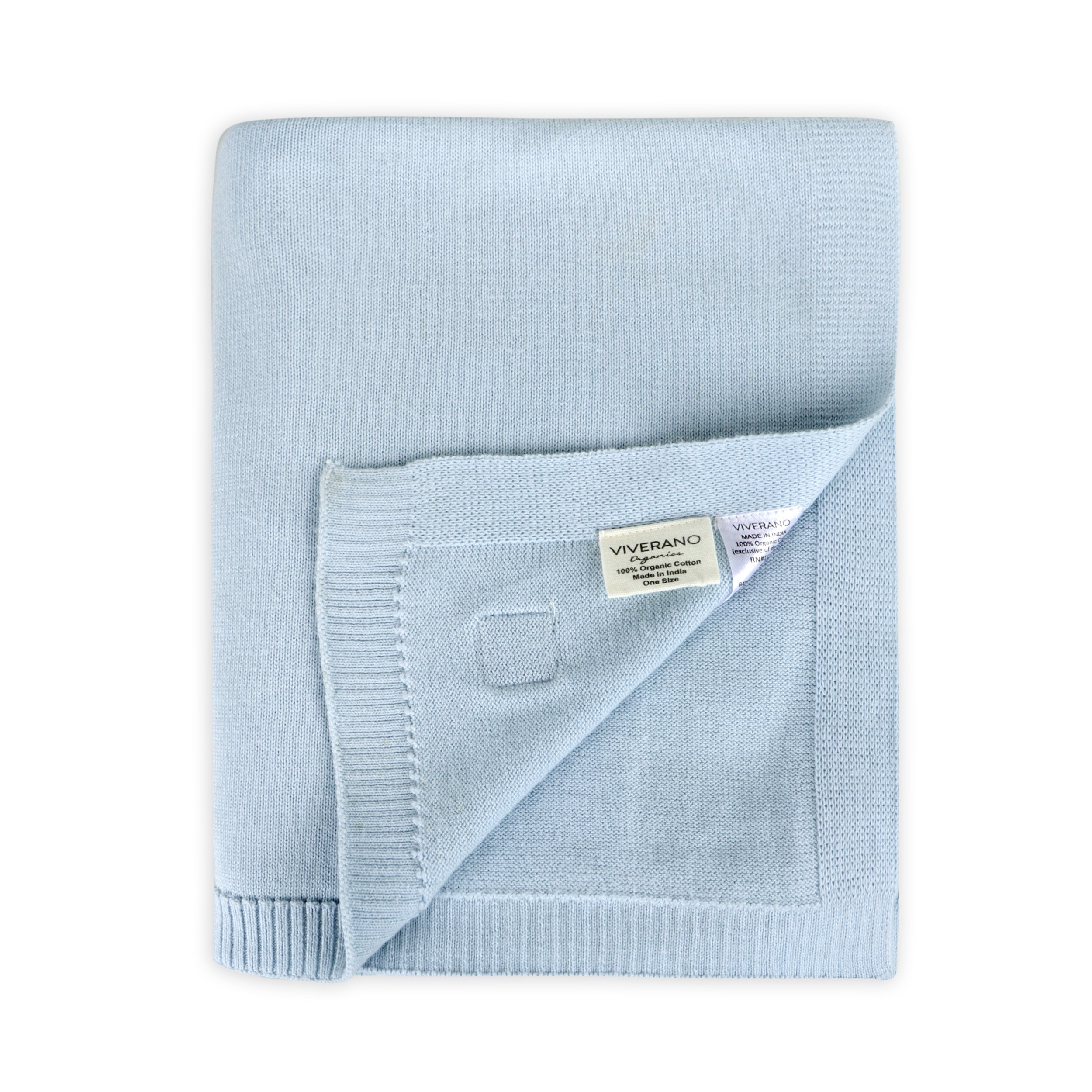 Milan Knit Classic Baby Blanket (Organic Cotton) - 6 Colors