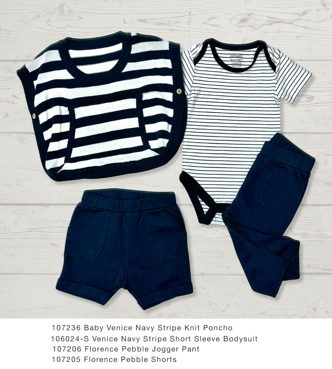 Florence Pebble Baby Shorts (Organic Cotton)