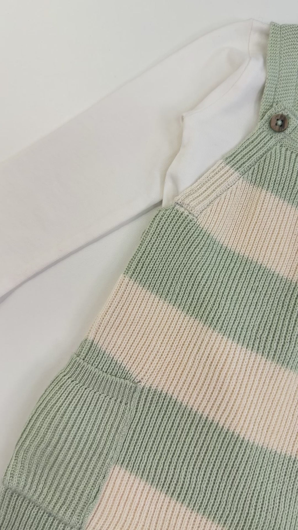 Alfie Textured Baby Overall Set (Organic Cotton)
