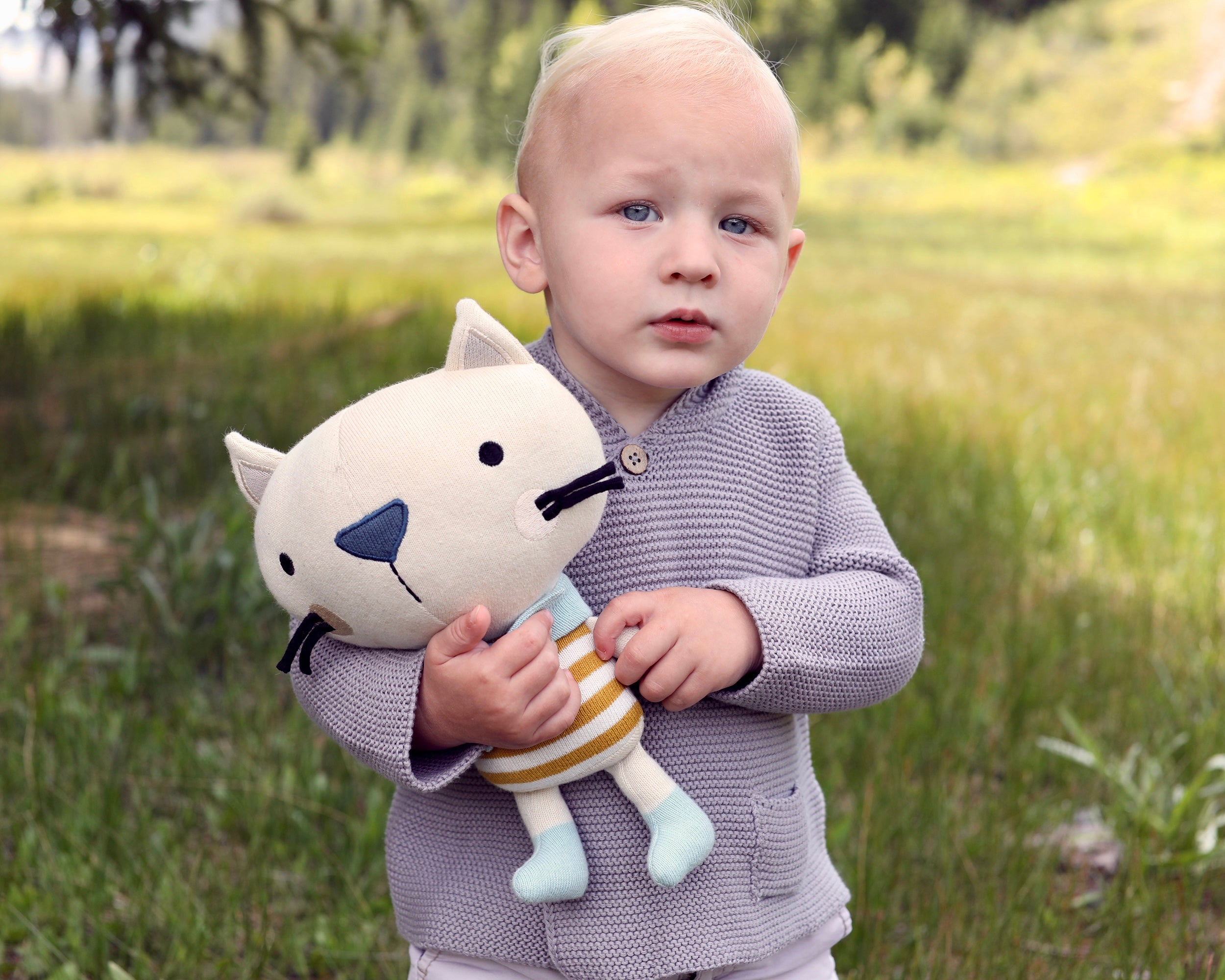 Milan Knit Hooded Button Jacket for Babies (3 Colors) - Organic Cotton