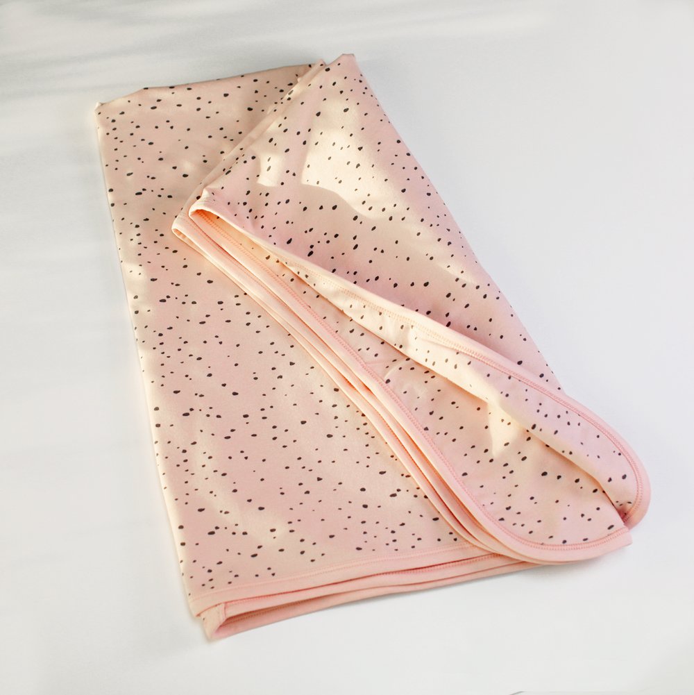 Organic Cotton Pebble Reversible Baby Blanket - Baby Shower Gifts - Viverano