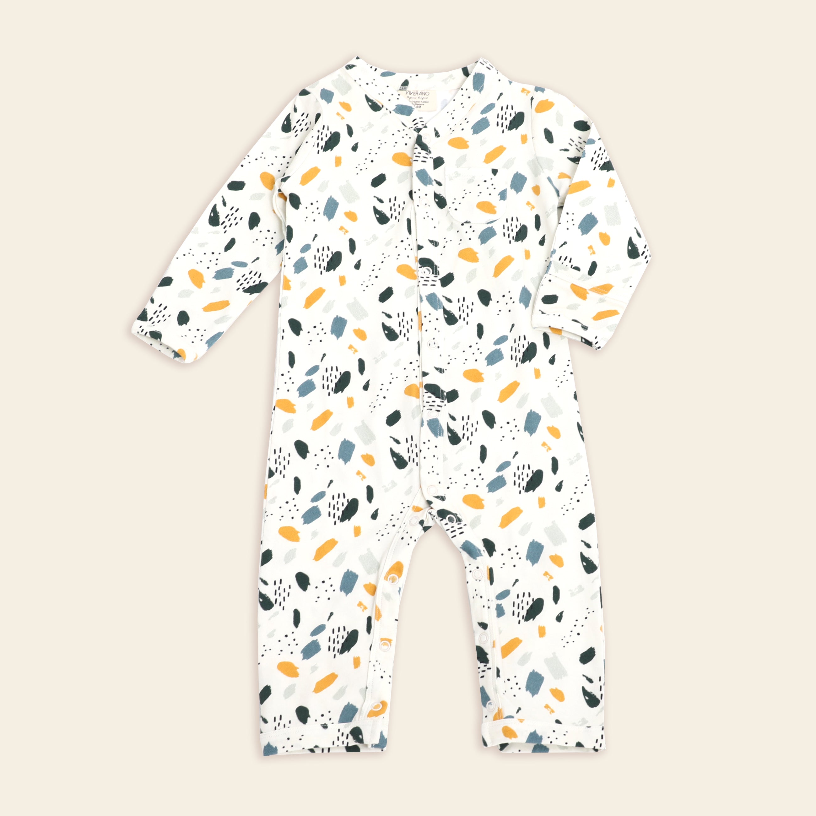 Florence Bloom Baby Coverall Romper (Organic Cotton) - Viverano