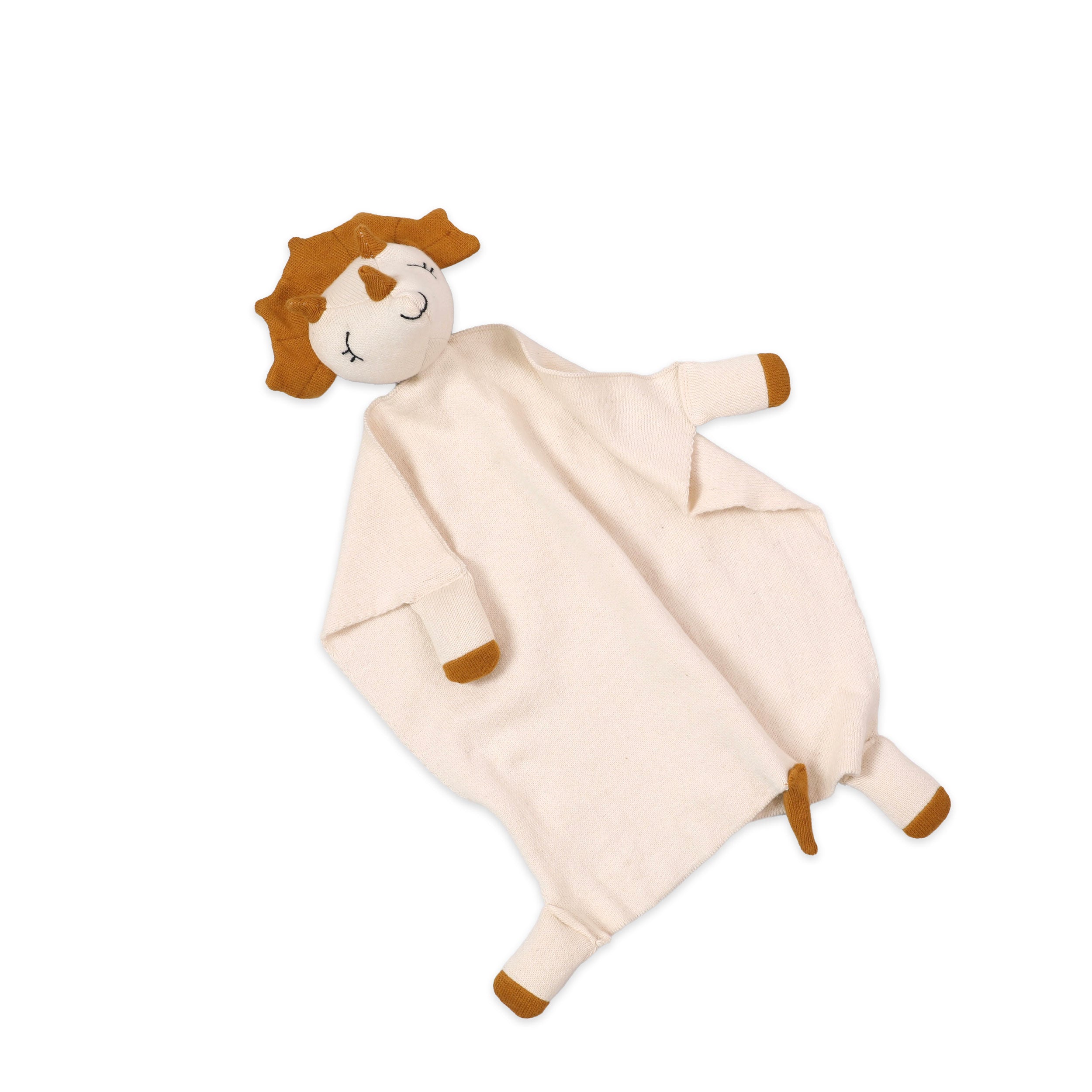 Organic Baby Lovey Security Blanket Cuddle Cloth - Dino